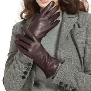 Design unique, meilleure qualité, bon produit, gants en cuir élégants et personnalisés, look élégant, gants de luxe à la mode, prix abordable - Product Image 2