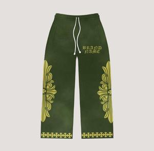 Custom Manufacture Cut & <b>Sew</b> Screen Printed SKI Mask Hoodie and Pant <b>Set</b> 100% Cotton Heavyweight 2 Piece Flared Tracksuit <b>Set</b> - Product Image 2