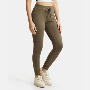 Pantalones Jogger de Mezcla de Lino para Mujer, Cintura Alta, Cordón Ajustable, Puños Elásticos, Transpirables, Corte Ajustado, Casuales, para Verano - Product Image 3