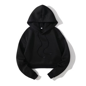 Sudadera Corta de Alta Calidad para Mujer, Sudadera Corta Moderna para Gimnasio y Uso Casual, Sudadera con Capucha Corta a la Moda - Product Image 3