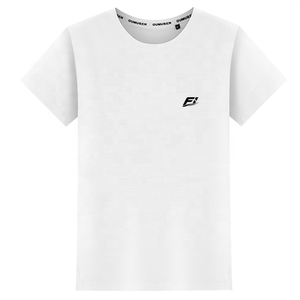 T-shirt uni doux et respirant à col rond, personnalisable avec logo, haut décontracté tendance, vente en gros, chemise pour femme, T-shirt en coton uni doux pour femme - Product Image 3