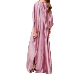 Abito Kaftano Lungo Intrecciato, Vestito Lungo fino ai Piedi, Vestibilità Ampia, <span class=keywords><strong>Abbigliamento</strong></span> Casual, Servizio OEM, <span class=keywords><strong>Abbigliamento</strong></span> di Alta Qualità - Product Image 4