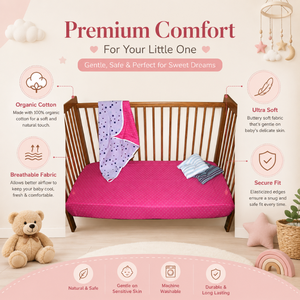 Juego de Sábanas de Cuna para Bebé de Algodón Orgánico OEM |   Protector de Colchón para Cuna Ajustable, Transpirable, de Punto Ultra Suave con Diseño de Dibujos Animados, Calidad Premium - Product Image 6