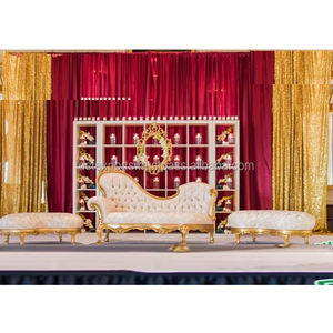 Escenario de Boda con Temática Occidental, Decoraciones de Lujo para Bodas Asiáticas, Escenario de Matrimonio Moderno con Temática Blanca, Decoración para Eventos en Australia - Product Image 1