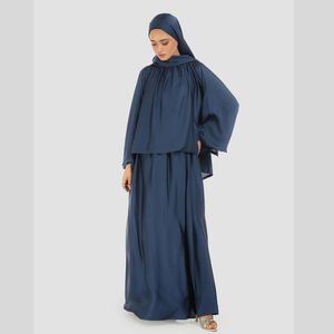 Conjunto de Vestido Ba Haya para Mujer, Estilo Étnico de Oriente Medio, con Escote, Mangas Anchas Elásticas, Cintura Ajustada, Largo Completo, Transpirable - Product Image 2