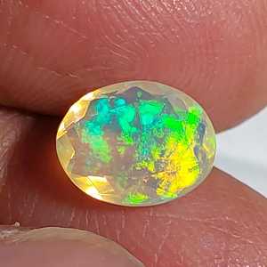 Ópalo Welo natural sólido, forma ovalada, brillante, tridimensional, multicolor, gema suelta, ópalo de fuego para la fabricación de joyas al por mayor - Product Image 4