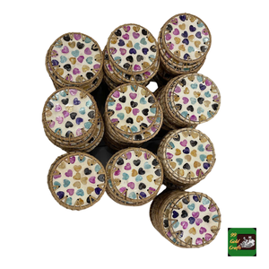 Woven Rattan Coasters Vietnam Manufactured Eco Friendly Braided Fiber Drinks Mats <b>For</b> Home Dining Table Protection - Product Image 1