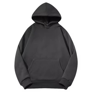 Hoodie zippé épais et surdimensionné en coton 100% lourd, couleur unie, épaules tombantes, col ras du cou en tissu éponge, unisexe, brodé personnalisé - Product Image 5