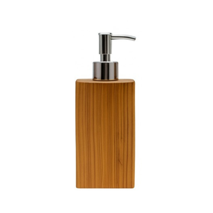 Distributeur de savon ARTERRA en teck durable de qualité supérieure avec pompe en acier inoxydable, rechargeable, étanche, décoration de villa - Product Image 1