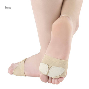 Chaussures de danse à demi-semelle personnalisées en tissu extensible avec logo imprimé pour la danse, pour commande en gros - Product Image 3