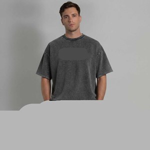 Camisetas Oversize para Hombre, Nueva Colección, Hombros Caídos, 100% Algodón Grueso, Diseño con Letras, para Verano - Product Image 3