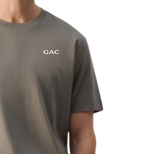 เสื้อยืดคอกลมแขนสั้นลำลองสำหรับบุรุษ ลายตัวอักษรด้านหน้า ระบายอากาศได้ดี แห้งเร็ว ผ้าฝ้าย ทรงปกติ สตรีทแวร์ฤดูร้อน 220 กรัม - Product Image 4