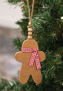 Handmade High Quality Customized Wooden <b>Tree</b> Shaped Hanging Ornaments Rustic <b>Christmas</b> <b>Decorations</b> Red Green <b>White</b> Painted Craft - Product Image 4
