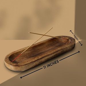 Premium Eco-Friendly Hand-made Wooden Ash Catcher Incense Holder <b>Tray</b> for Agarbatti Ash <b>Catching</b> Home Temple Meditation Use - Product Image 3
