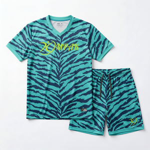 Ensemble Maillot et Short de Volleyball Hexagonal en Obsidienne Personnalisé en Gros, OEM, Séchage Rapide, Tenue d'Équipe, Sublimation, Vêtements de Sport - Product Image 1