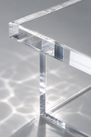 Boîte de présentation de bijoux en acrylique personnalisée avec éclairage LED, forme et épaisseur personnalisables, écologique, pour des cadeaux élégants et transparents