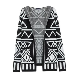 เสื้อคลุมคาร์ดิแกนมีฮู้ดสำหรับผู้ชาย ลายตัวอักษร ผ้าถักโพลีเอสเตอร์/คอตตอน ระบายอากาศได้ดี สำหรับฤดูใบไม้ร่วงและฤดูหนาว - Product Image 2