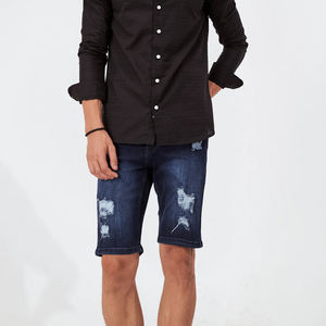 Pantalones Cortos de Mezclilla para Hombre, de Moda, con Cintura Elástica, de Alta Calidad, Diseño Personalizado y Logotipo Impreso - Product Image 6