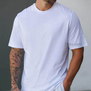 Camisetas de Gimnasio Personalizadas para Hombre, 100% Algodón, Tejido de Punto, Secado Rápido, Transpirables, Ropa Deportiva con Logotipo Personalizado y Paneles Cosidos - Product Image 5