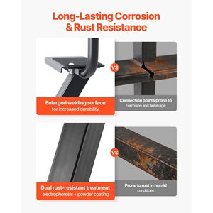 Scaletta a 3 Gradini in Acciaio al Carbonio Rinforzato per Rimorchio Barca con Maniglia Antiscivolo e 3 Opzioni di Angolo di Montaggio - Product Image 3