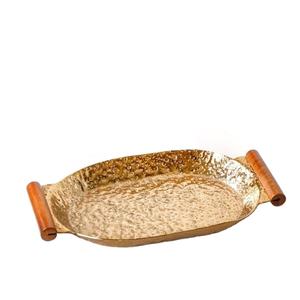 Bandeja Decorativa de Metal de Diseño Antiguo de Aluminio, Hecha a Mano, Moderna, para Decoración del Hogar, Decoración de Hoteles, Bandeja de Restaurante, Venta al por Mayor - Product Image 1