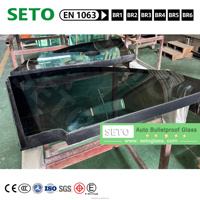 Protection optimale Vitres balistiques personnalisées Niveaux BR4 BR5 BR6 Série 7 750 E38 Pare-brise résistant aux balles Verre d'usine SETO