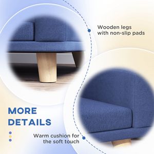 Divano Letto per Cani Blu con Cuscino Lavabile per Cani e Gatti di Taglia Grande, Letto Perfetto per Animali Domestici - Product Image 5