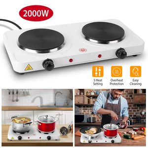 Portable Dual Counter Stove 2000W Double <b>Electric</b> Burner 5 Gear Temperature Control Kitchen <b>Cooker</b> <b>Hot</b> <b>Plate</b> for Camping for - Product Image 6