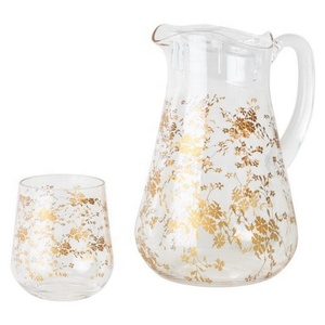 Vaso de agua de acrílico de rayas rectas - Product Image 6