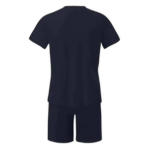 Conjunto de Verano para Hombre de Dos Piezas, Camiseta y Pantalones Cortos de Algodón con Logotipo Personalizado - Product Image 4
