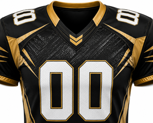 Maillot de football américain rétro personnalisé avec design imprimé unique, style hiver, haute qualité, 100 % polyester, vêtements de sport - Product Image 3