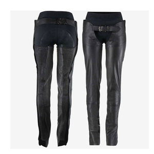 Hot Selling Professional Men's Half Leather <b>Chaps</b> Horse <b>Riding</b> <b>Chaps</b> Customized Logo Printing Light Weight Printed Leather <b>Chap</b> - Product Image 1