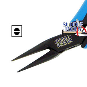 Alicates de punta fina negros de 115 mm, alicates de punta redonda para cadena, mangos de agarre para moldes, herramientas de joyería y relojería D - Product Image 1