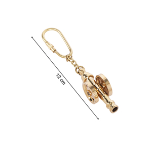 Porte-clés canon en laiton vintage fait main Shubham – Miniature en laiton massif de qualité supérieure, cadeau idéal pour les clés de voiture, de vélo, de bureau et de maison - Product Image 4