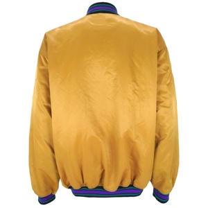 Chaquetas universitarias de satén personalizadas, ropa de calle para hombre, chaqueta universitaria de tejido transpirable de talla grande estilo béisbol Hip Hop - Product Image 2