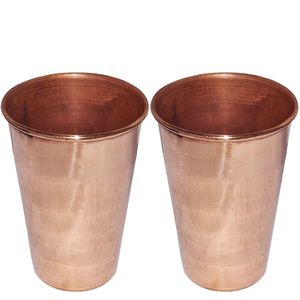 Copper drinking <b>cups</b> stylish tableware ayurvedic hydration eco friendly <b>reusable</b> durable for modern kitchen home use - Product Image 6