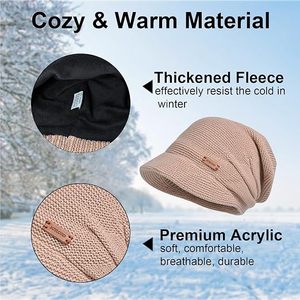 Bonnet tricoté unisexe personnalisé avec logo brodé, 100 % acrylique, chaud, à revers côtelé, pour usage quotidien, pour adultes, vente en gros - Product Image 2
