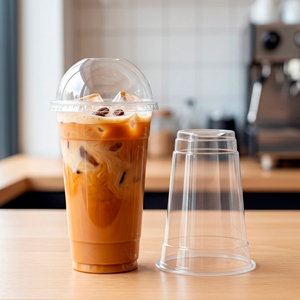 Clear Round PP <b>Plastic</b> <b>Cup</b> 95mm Diameter Disposable Beverage <b>Cup</b> for Tea Coffee Juice Matcha - Product Image 6