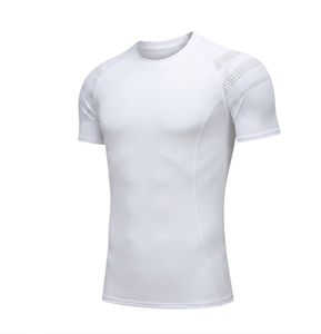 Camisetas Deportivas de Compresión de Spandex/Nylon con Logotipo Personalizado, Sublimadas, de Secado Rápido y Transpirables para Gimnasio - Product Image 5