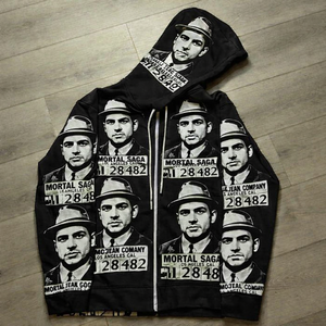 Sudadera con Capucha Personalizada BSAALI 100% Algodón, Estampado Serigrafiado, Estilo Urbano Informal, Tejido Terry, AALI Ecológica, Prenda Superior de Invierno - Product Image 2