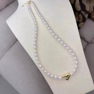 Collar de Doble Capa con Cuentas de Memoria, Cadena de Sonrisa con Cuentas Múltiples, con Luz Intensa, Impecable, de 3-4 mm y 7-8 mm, Collar con Colgante AK de Agua Dulce - Product Image 4