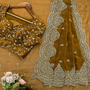 พรีเมียร์ คริตวา แฟชั่น เรดดี้เวียร์ ทิบบี้ สำหรับชุดเลเฮนกาผ้าชีฟองเนื้อนุ่ม ผ้าเน็ต ซารี งานแต่งงานแบบดั้งเดิม ฤดูหนาว ฤดูใบไม้ผลิ งานปาร์ตี้ พร้อมใส่ - Product Image 1