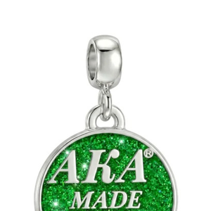   Bracelet pour femme Made 2025, élégant, couleur vert et argent, bijou à breloques, accessoire de mode pour poignet, inspiré des sororités, qualité supérieure - Product Image 3