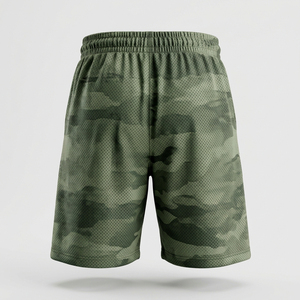 Shorts de basketball pour hommes à séchage rapide, taille élastique, longueur genou, sportifs, athlétiques, pour la gym, avec cordon de serrage, prix abordable, personnalisables OEM - Product Image 5