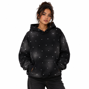 Women's gym workout <b>hoodie</b> in <b>Lightweight</b> <b>Hoodie</b>, Custom Logo Bulk Apparel Manufacturer - Product Image 2