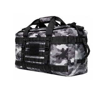 Camouflage Duffel <b>Bag</b> Tactical Travel Gym Weekender <b>Overnight</b> <b>Bag</b> with Webbing Handles - Product Image 6