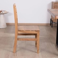 Vandana Urban Living Ensemble de 2 chaises de salle à manger en acacia massif Conoa