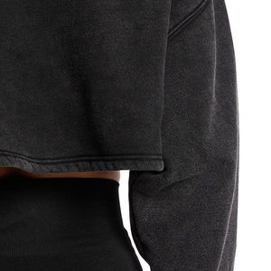 Fabricante de Sudaderas Tejidas Personalizadas para Mujer, Sudadera con Capucha de Algodón Ecológico con Bordado y Estampado Personalizado, Venta al Por Mayor - Product Image 6