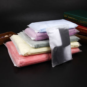 in Stock Reusable Zipper Bags Customizable Waterproof Ziplock for Clothes and Socks Packaging Own Brand Logo - Product Image 1
