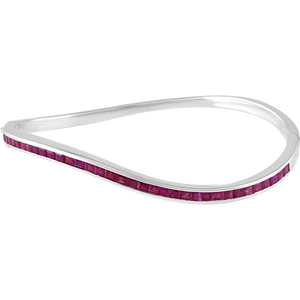 Brazalete de Rubí en Plata de Ley 92.5 KLSB-20403 - Product Image 1